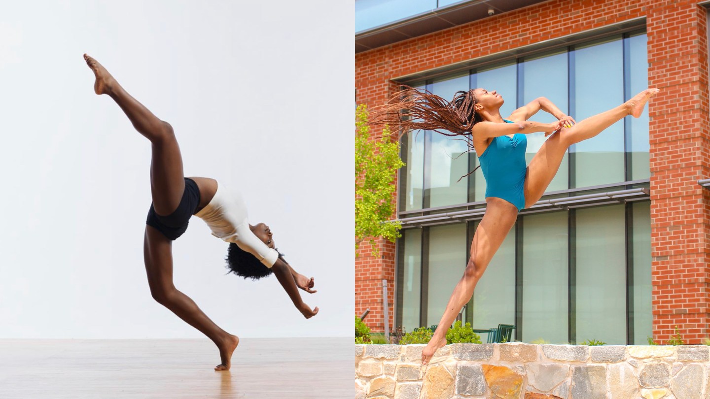 2021 Pre-Professional Summer Program students Jada Vaughan (right) and Nia Davis (left)